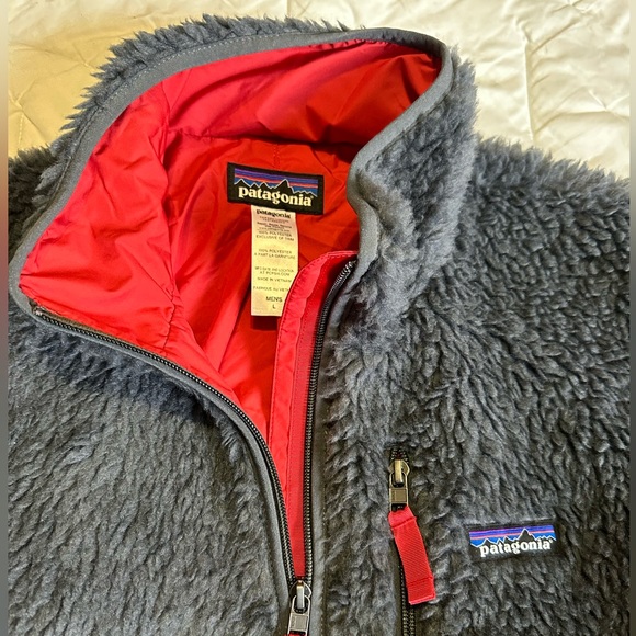 Patagonia Other - Patagonia Gray and Red Fleece Jacket